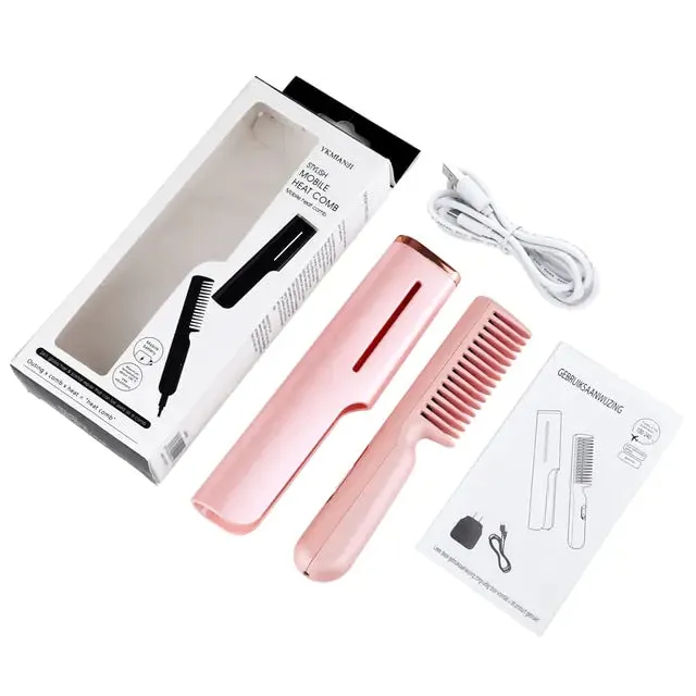 2 in 1 USB Heated Hair Comb