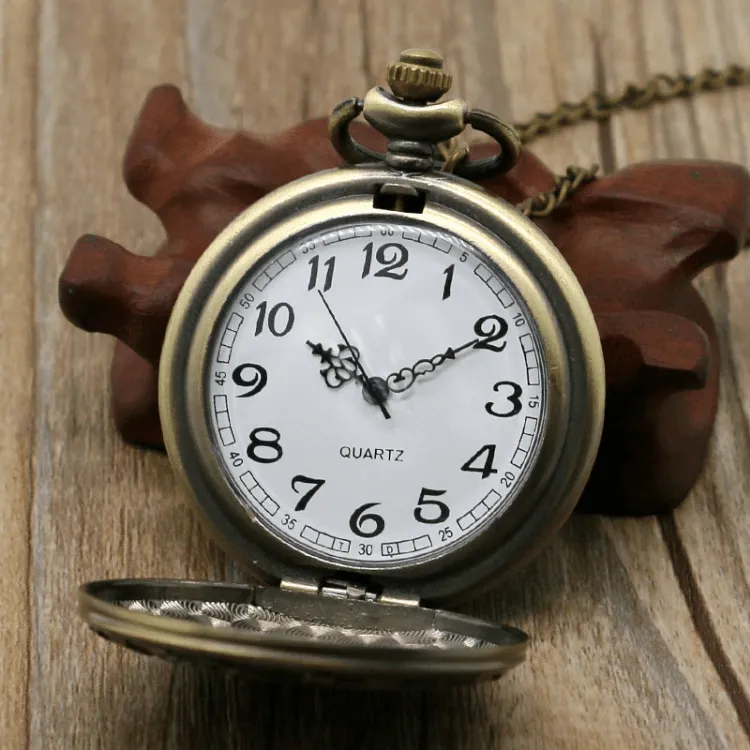 Antique Bronze Military Veteran Pocket Watch