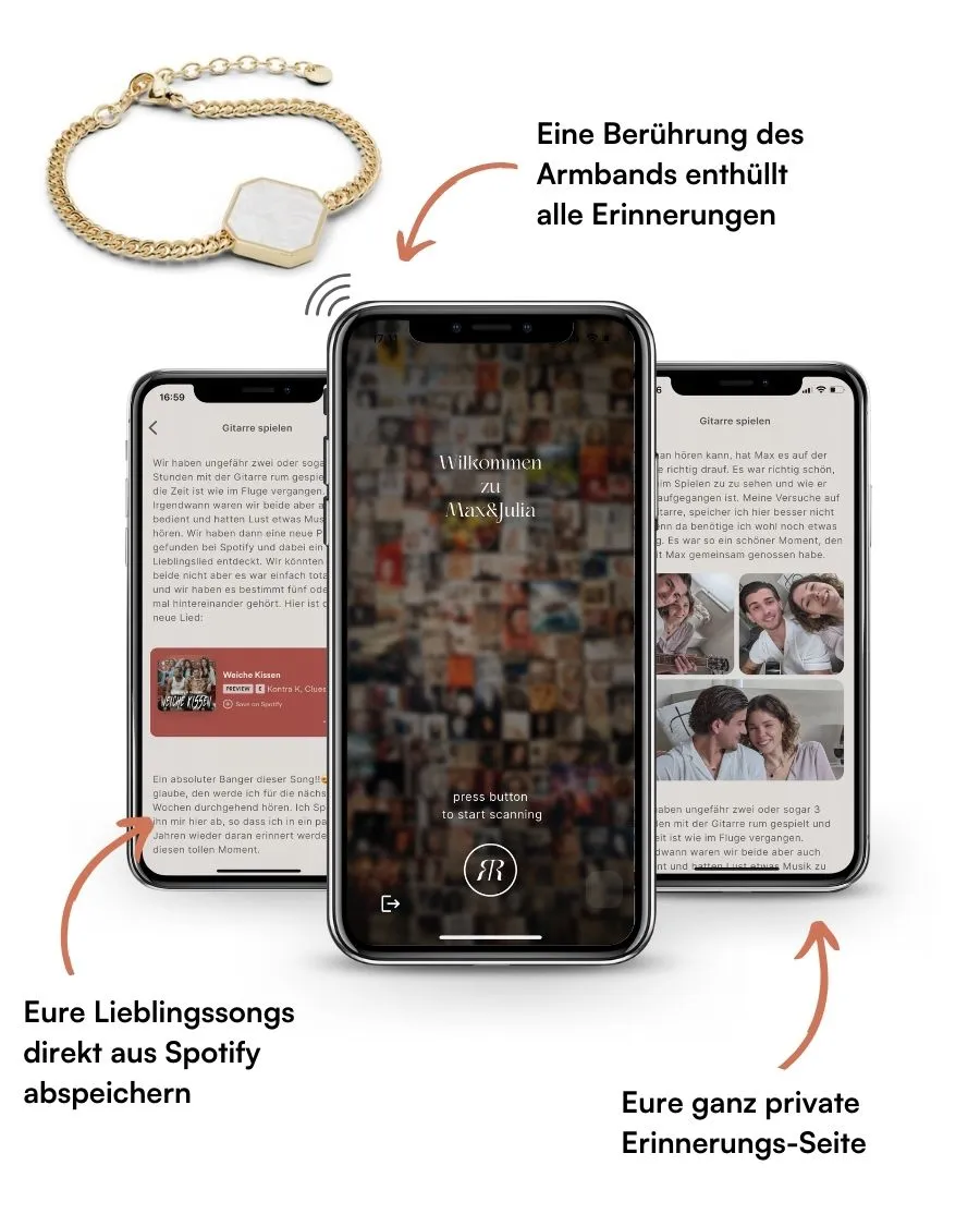 Armband - Perlmutt - Gold - Für Sie