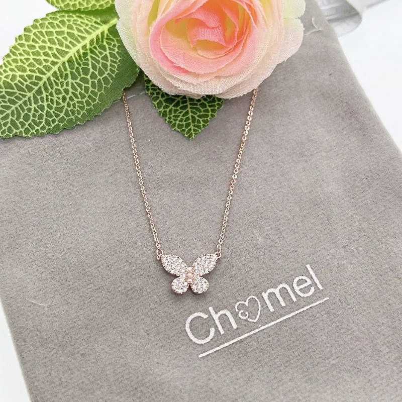 Butterfly Cubic Zirconia Necklace