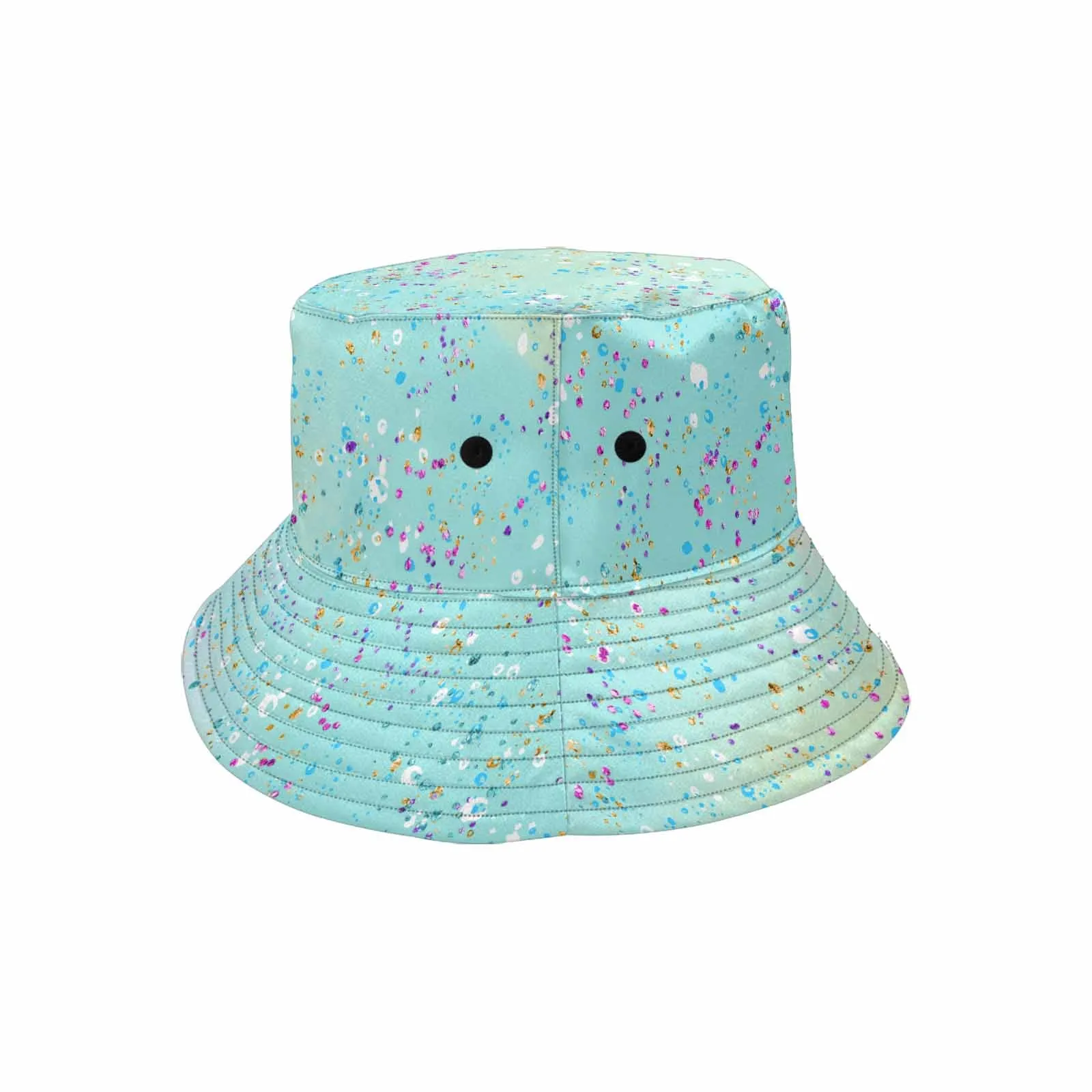 Green Splash  Unisex Summer Single-Layer Bucket Hat