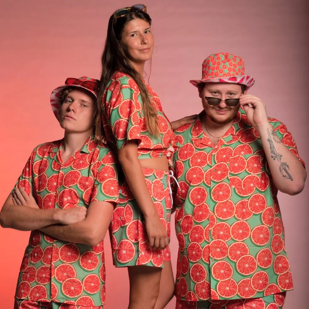 Groovy Grapefruit - Bucket Hat Reversible Print