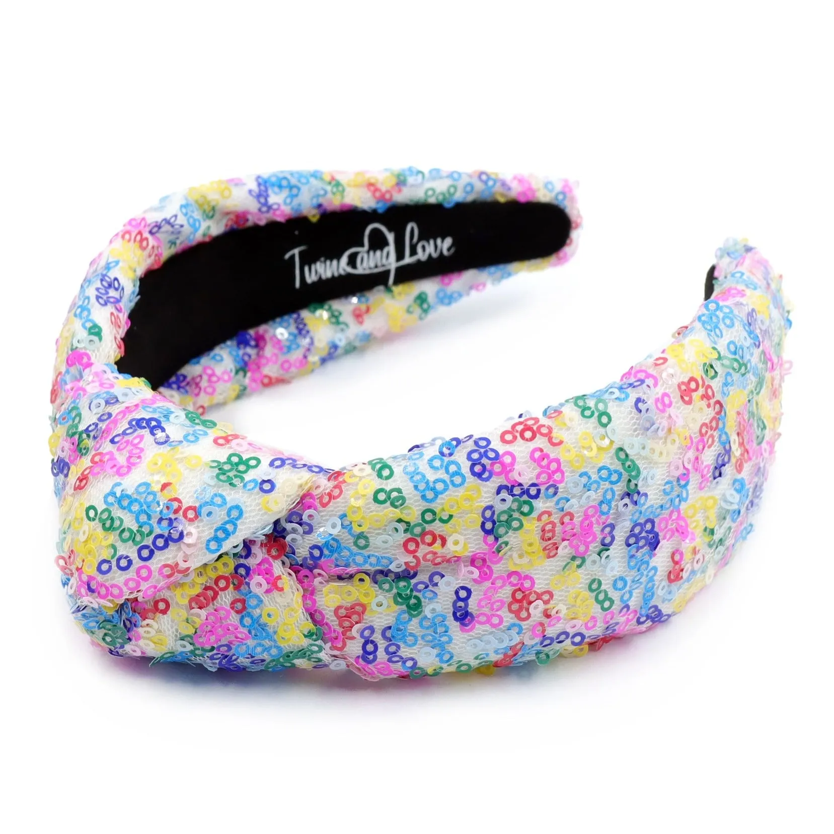 Iris Sequins Padded Knot Headband