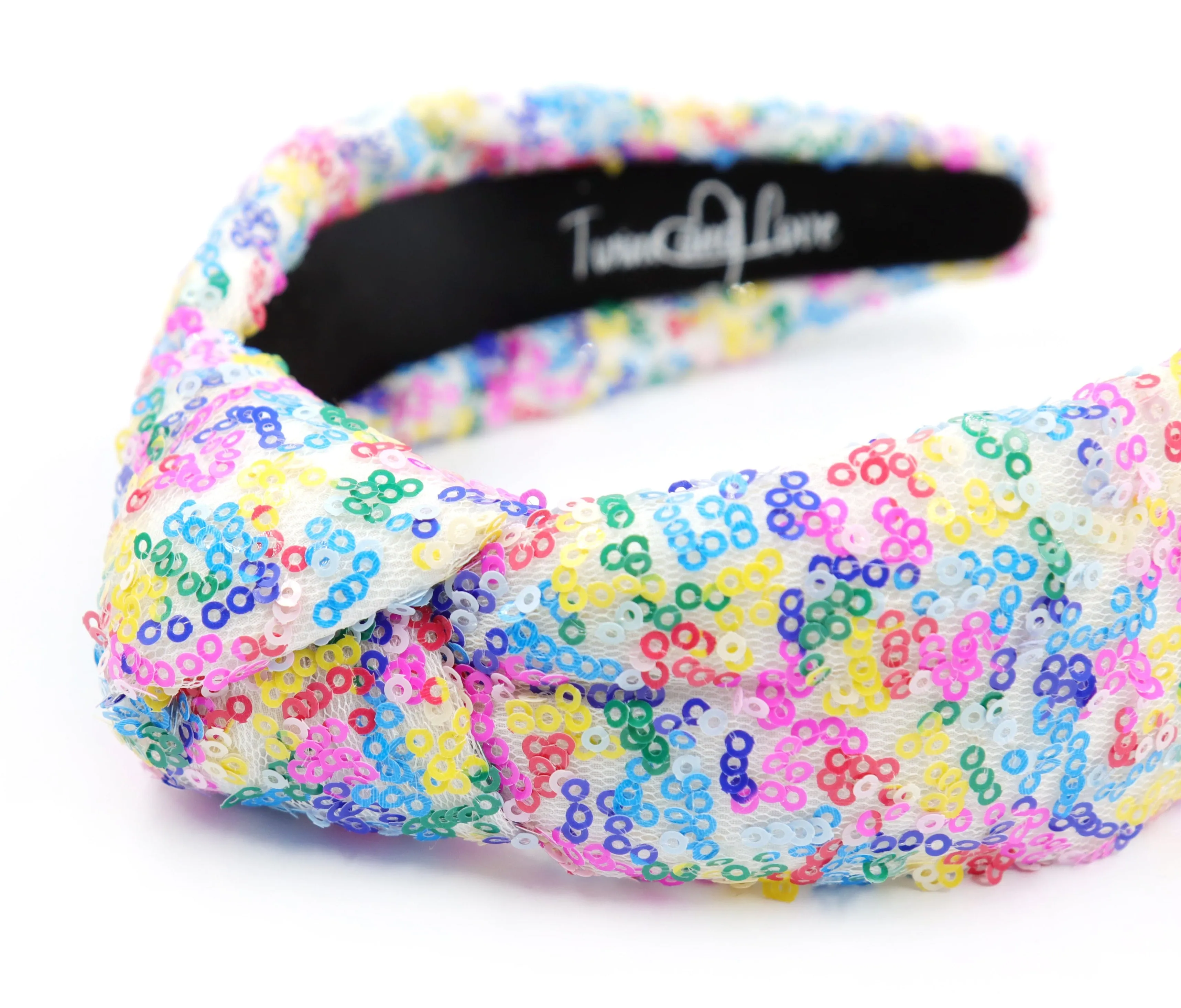 Iris Sequins Padded Knot Headband