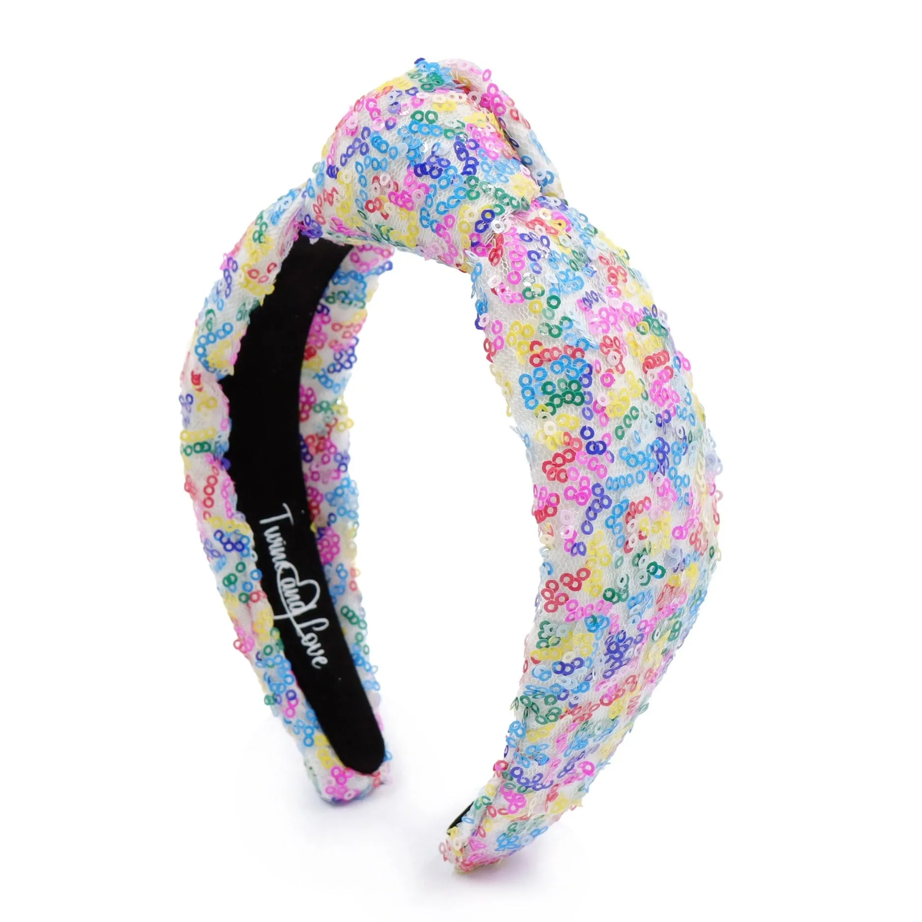 Iris Sequins Padded Knot Headband