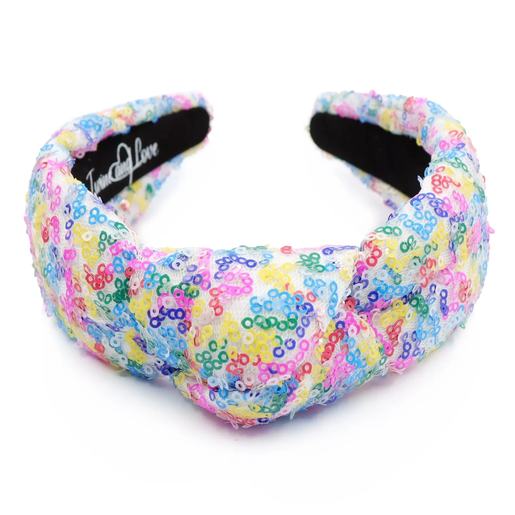 Iris Sequins Padded Knot Headband