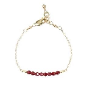 January Adult Chain Bracelet (4MM beads)