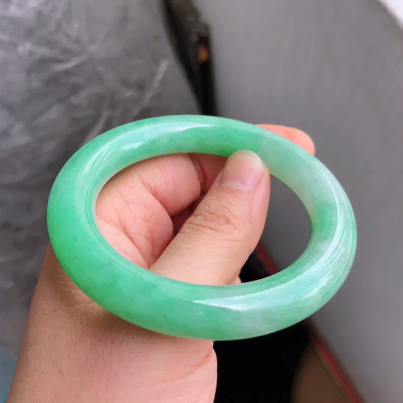 Natural Jade Bangle Jadeite Bangle Internal Diameter 54.5mm NBE064