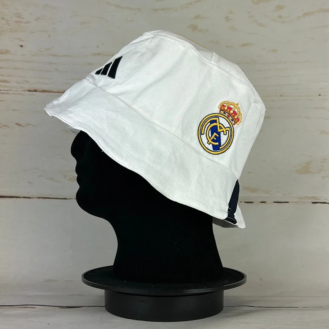 Real Madrid 2023-2024 Upcycled Home Shirt Bucket Hat *9 Side