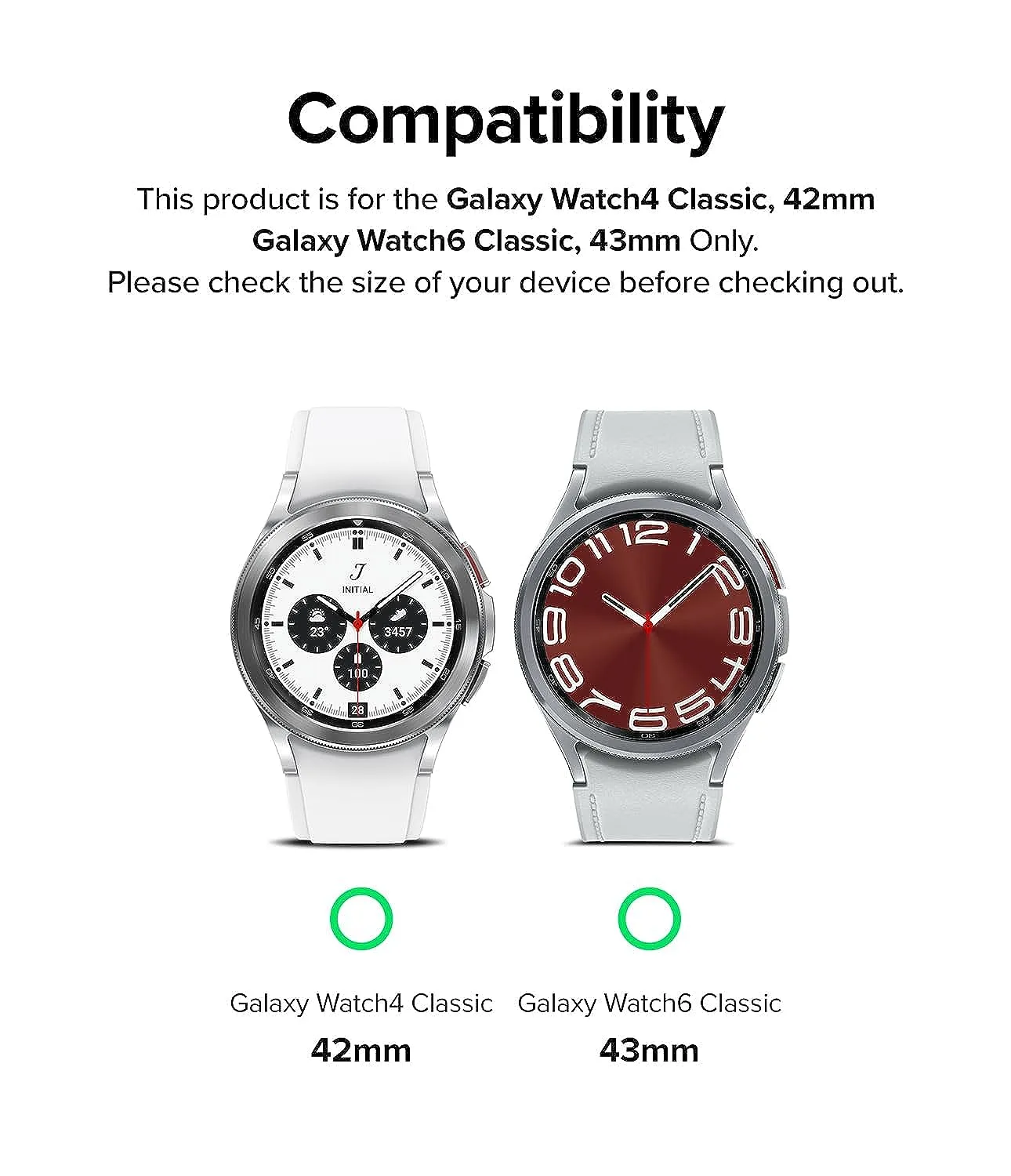Samsung Galaxy Watch 6 Classic 43mm / 4C 42mm  Metal One Stainless Steel | Bracelet Strap - Black