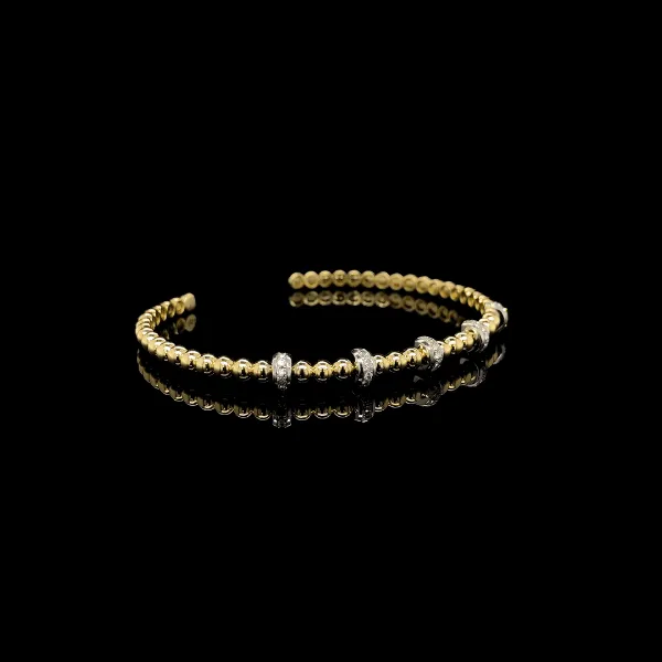 Spring Round Diamond Bangle