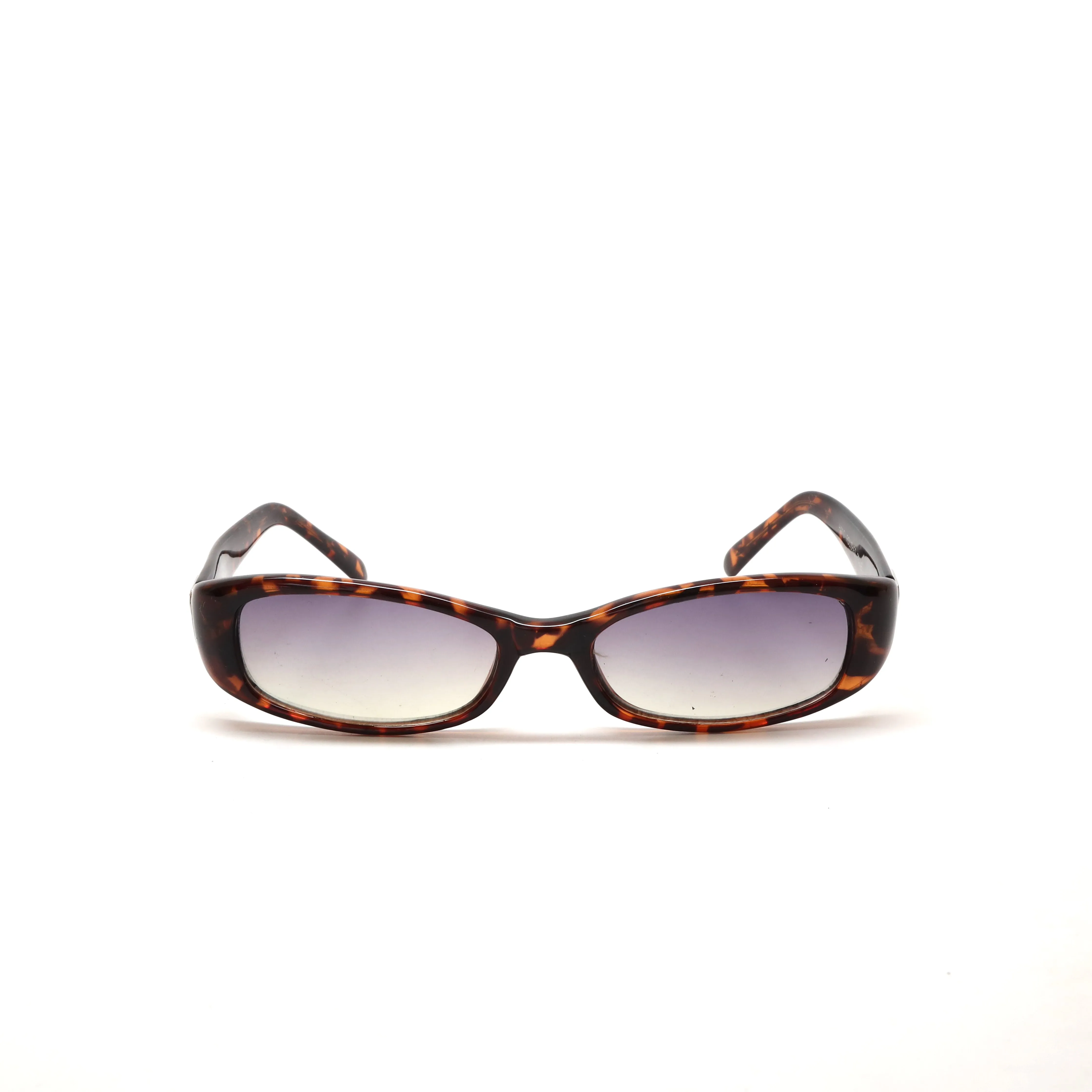 //Style 62// Vintage Small Size 90s Deadstock Rectangle Sunglasses - Tortoise Grey