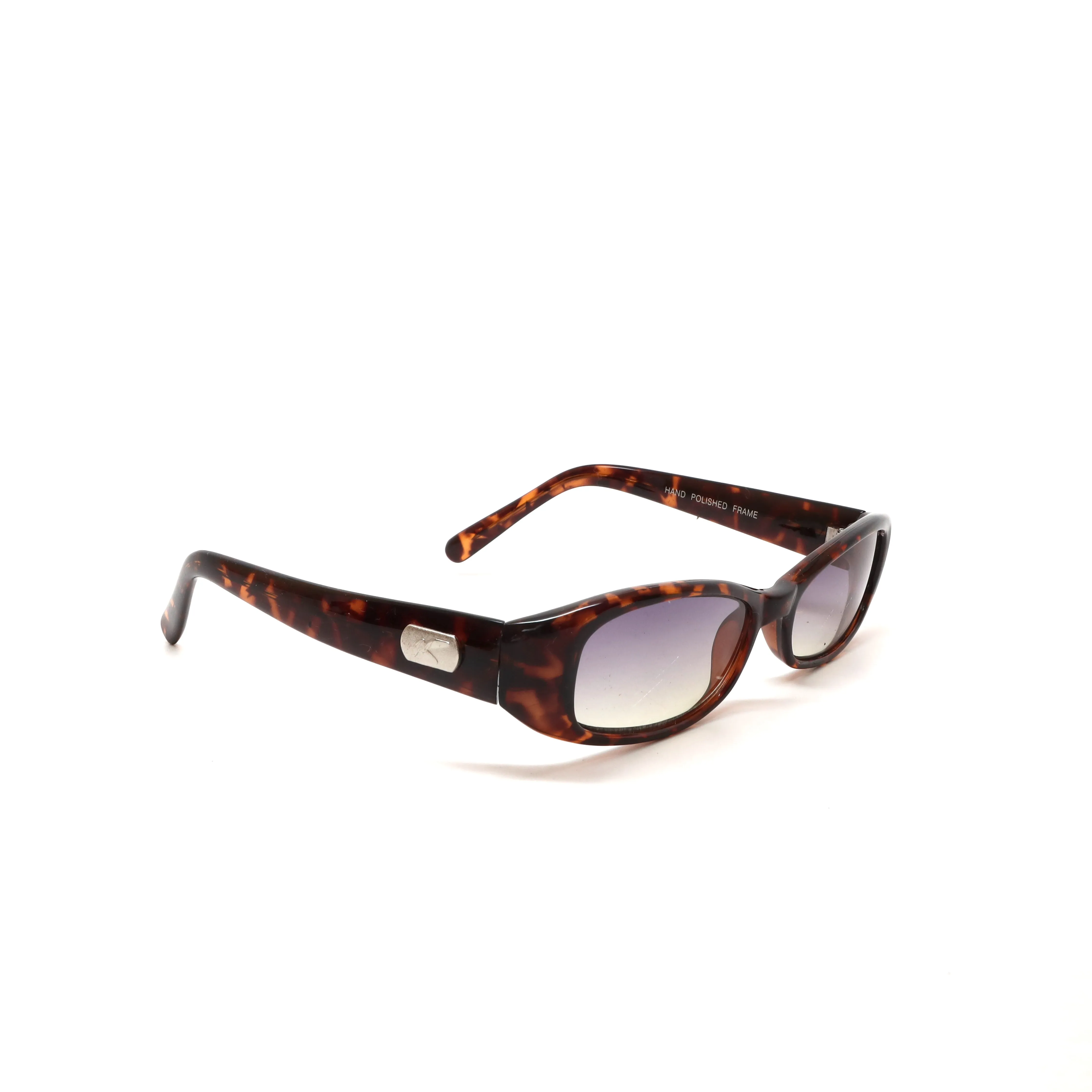 //Style 62// Vintage Small Size 90s Deadstock Rectangle Sunglasses - Tortoise Grey