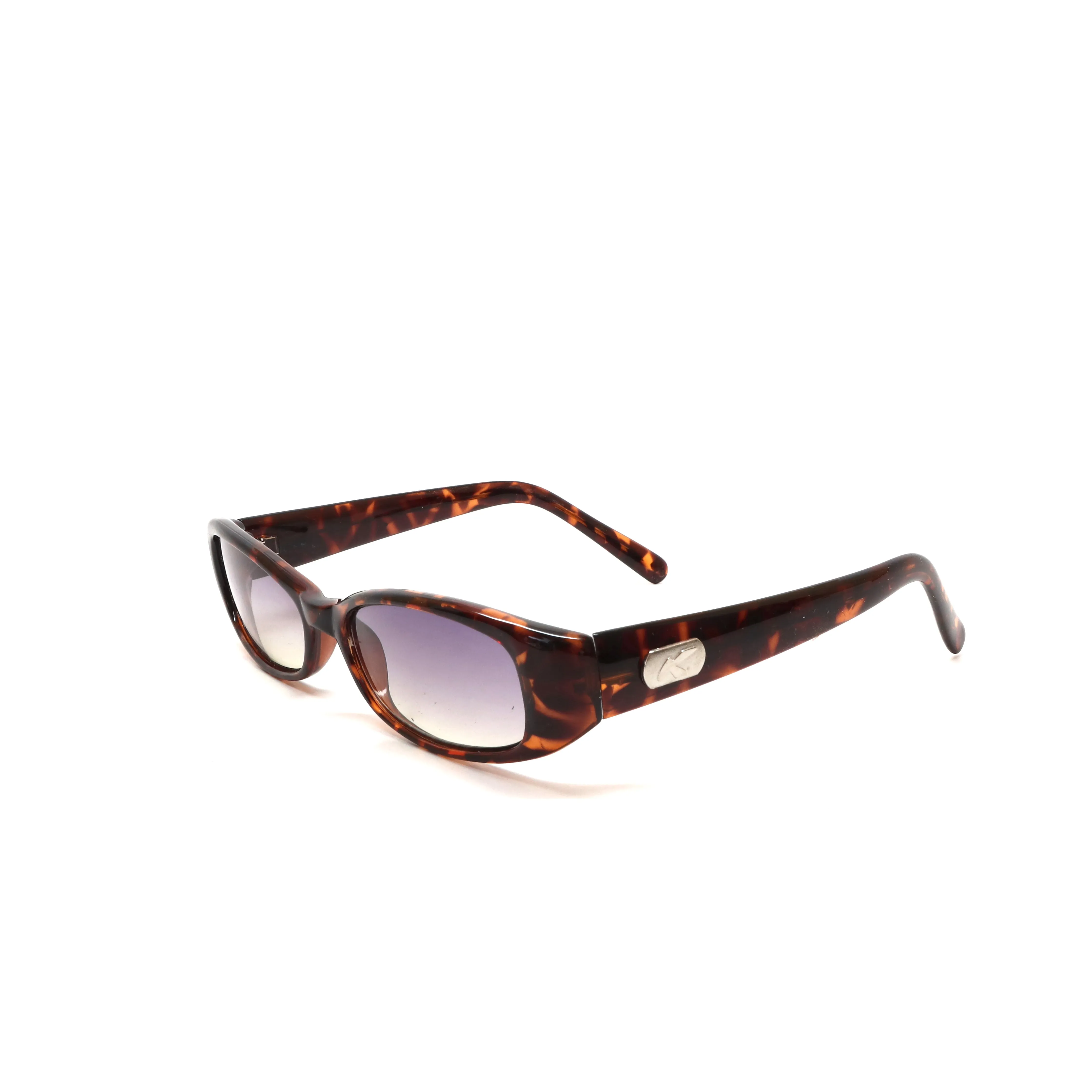 //Style 62// Vintage Small Size 90s Deadstock Rectangle Sunglasses - Tortoise Grey