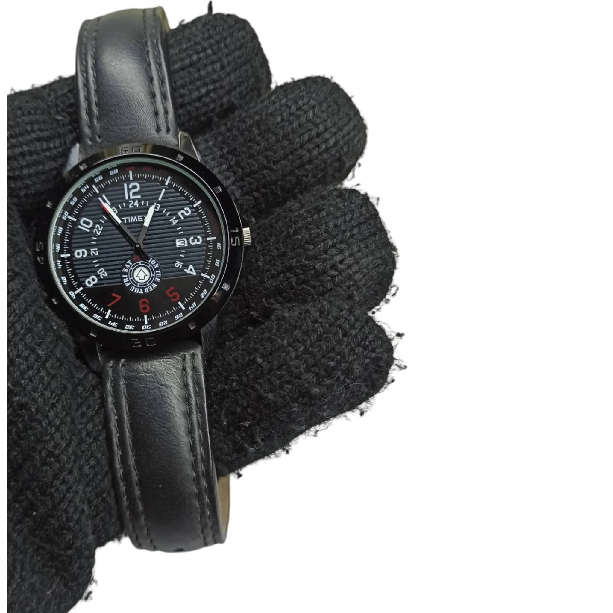 Timex – Original – Day/Date Function – 45mm – Leather Strap – Men's Watch
