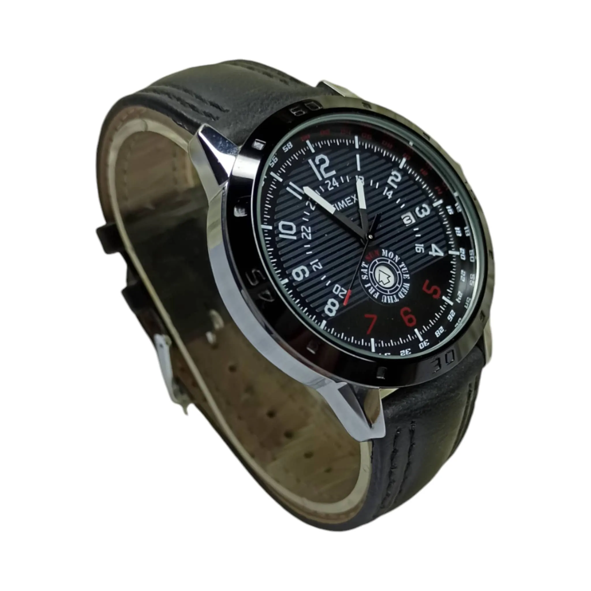 Timex – Original – Day/Date Function – 45mm – Leather Strap – Men's Watch