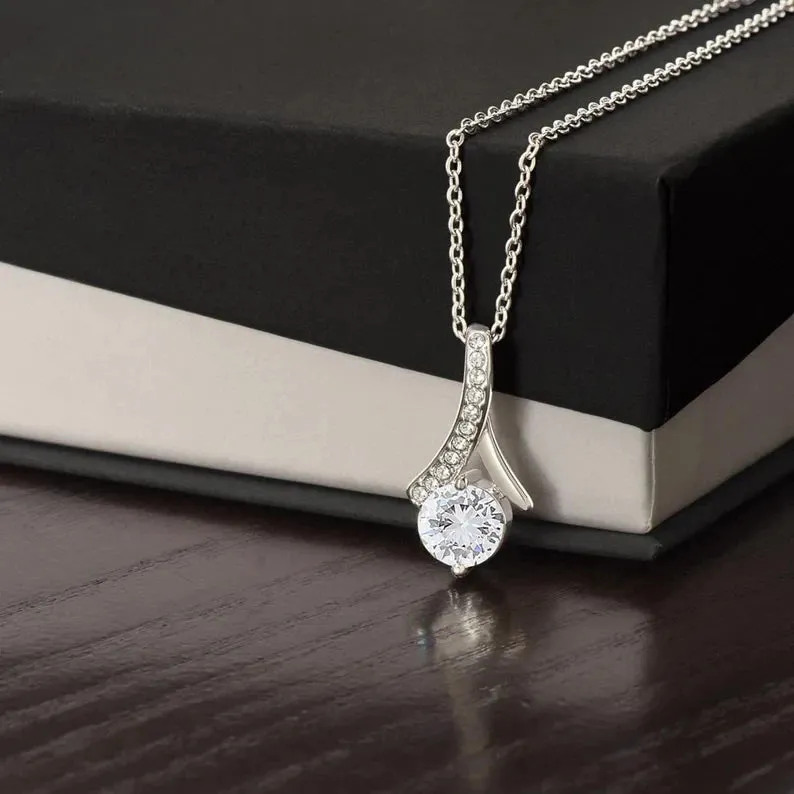 To My Daughter Necklace, i will always love you, Gift For Daughter Alluring Necklace