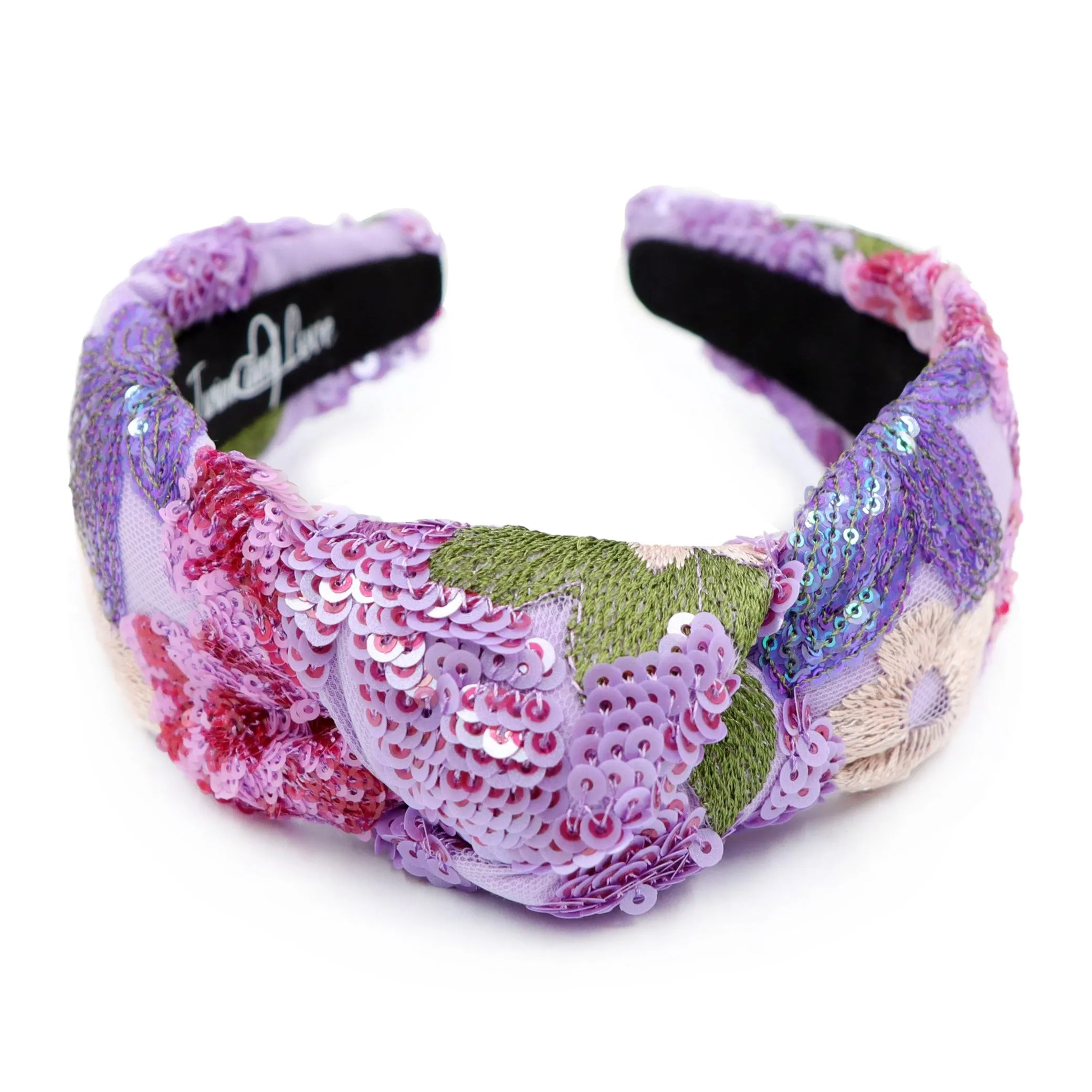 Violet Padded Knot Headband