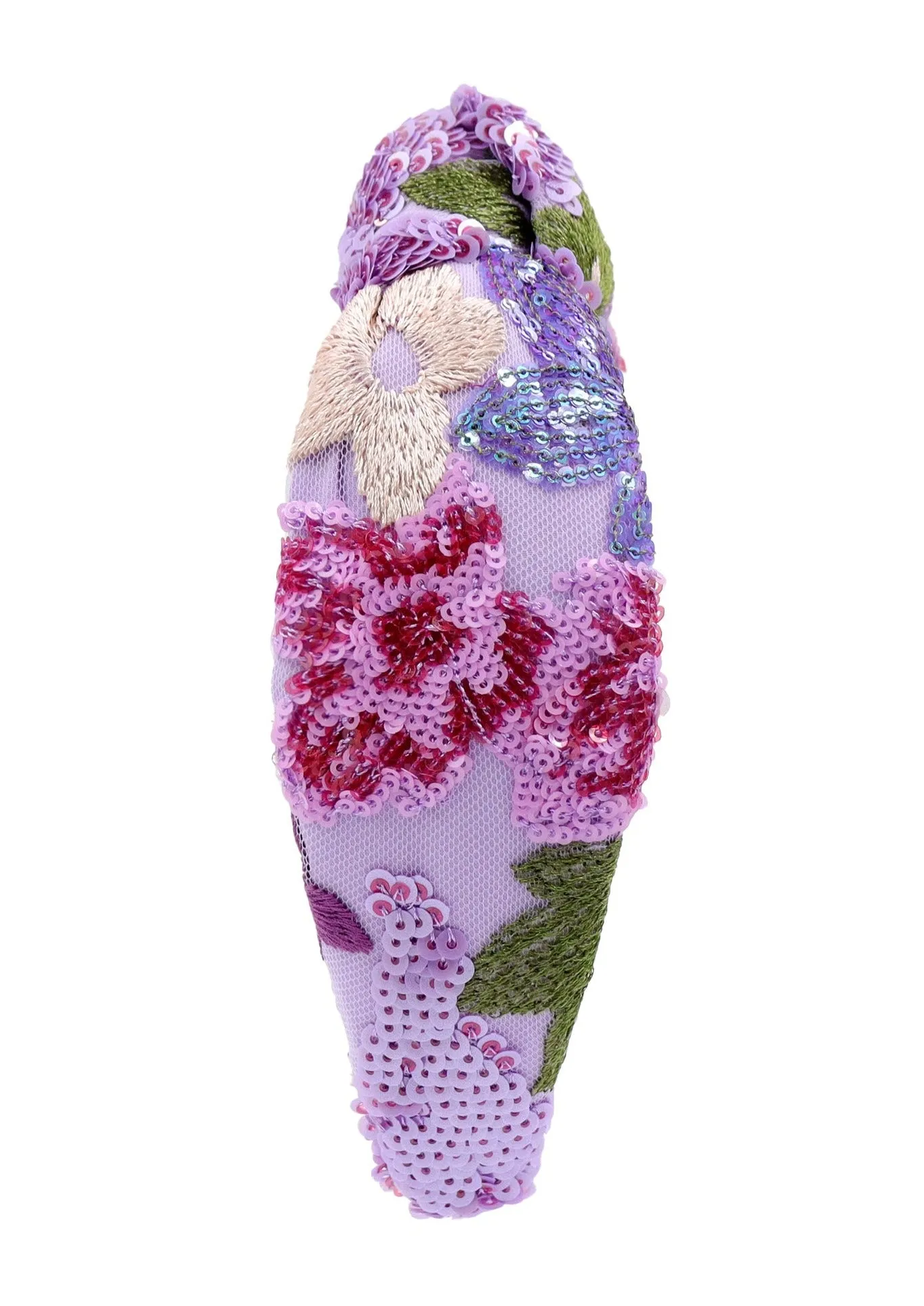Violet Padded Knot Headband