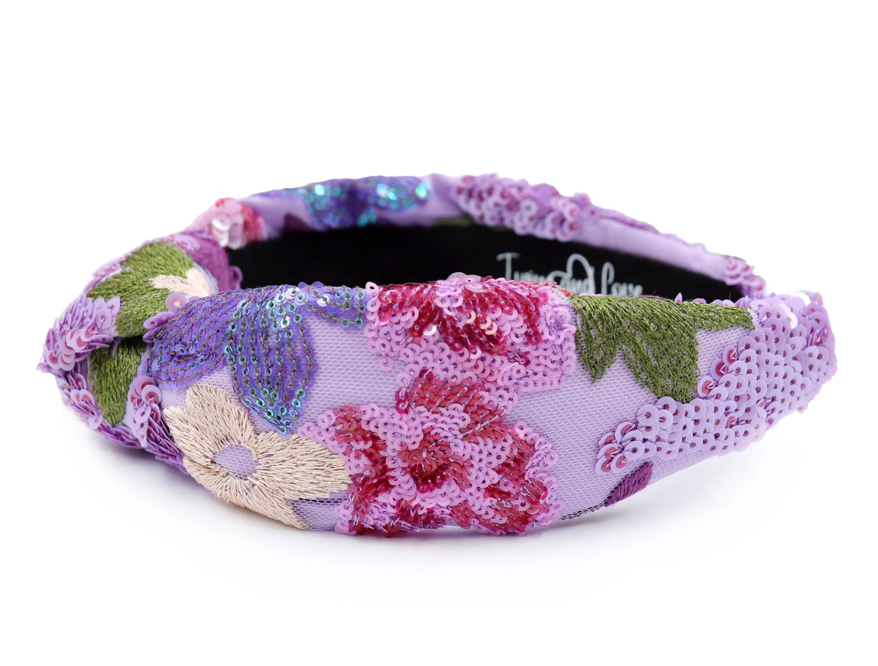 Violet Padded Knot Headband